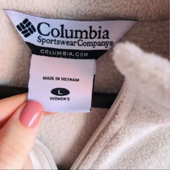 Women’s Columbia Cream Fleece Full Zip Jacket - Picture 5 of 10